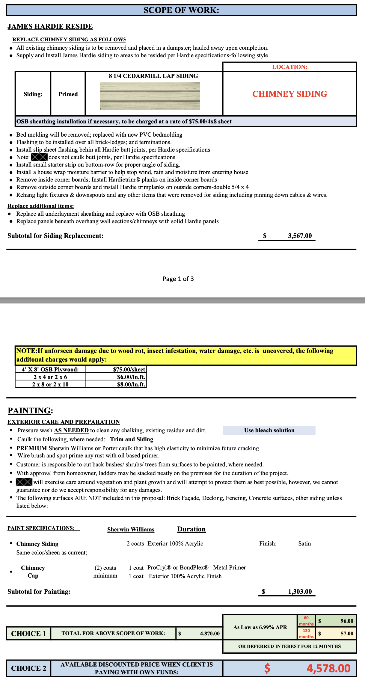 Proposal A screenshot